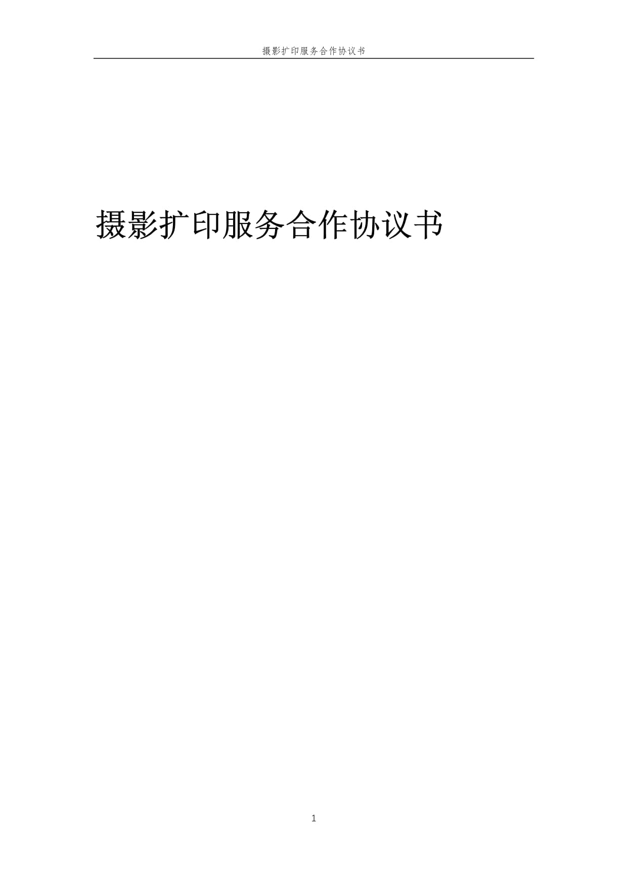 2025年攝影擴印服務合作協(xié)議書