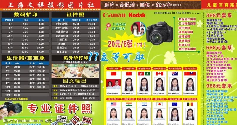 簽證照片全攻略 從標準尺寸到專業(yè)拍攝與擴印服務詳解